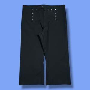 Vintage USN Wool Pants US Navy Cracker Jack Military Trousers Black y2k 46R